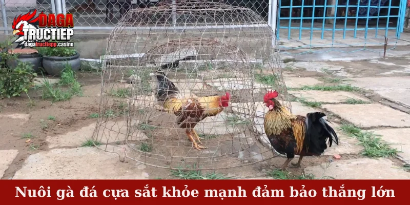Nuôi gà đá cựa sắt khỏe mạnh đảm bảo thắng lớn